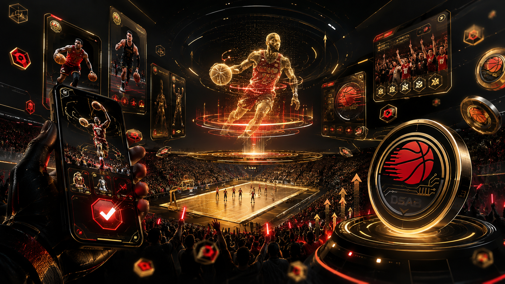 Basketball crypto arena visual for DSAB